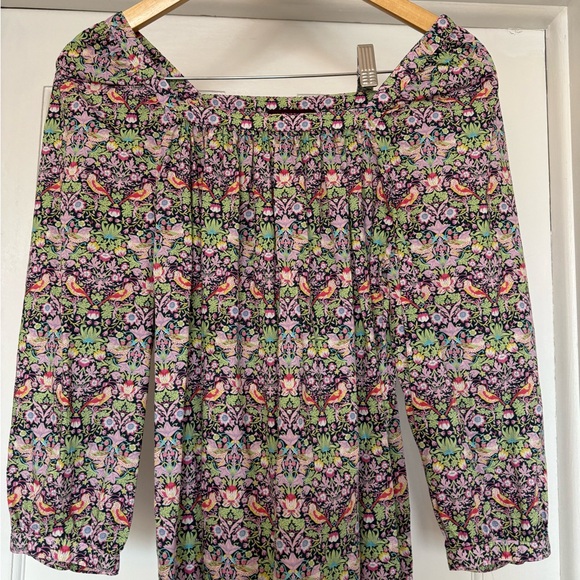 J Crew Liberty Art Fabrics size 2 Floral Print Women's Top - Picture 6 of 6